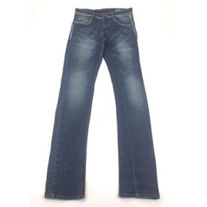 High Waist Skinny Jeans Stars Stripes Womens 30"